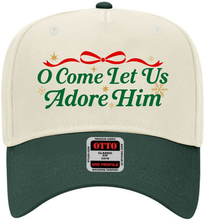 Let Us Adore Him | LC Elizabeth Original | Embroidered Trucker Hat