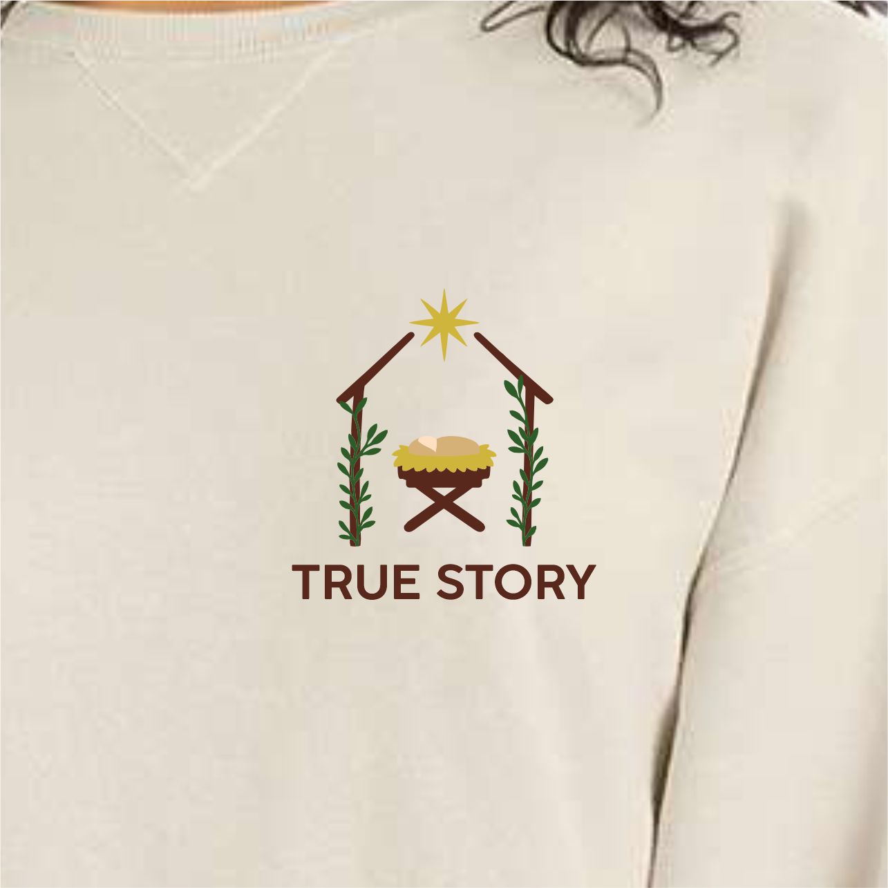 True Story Crew Sweatshirt | LC Elizabeth Original | Embroidered Fleece