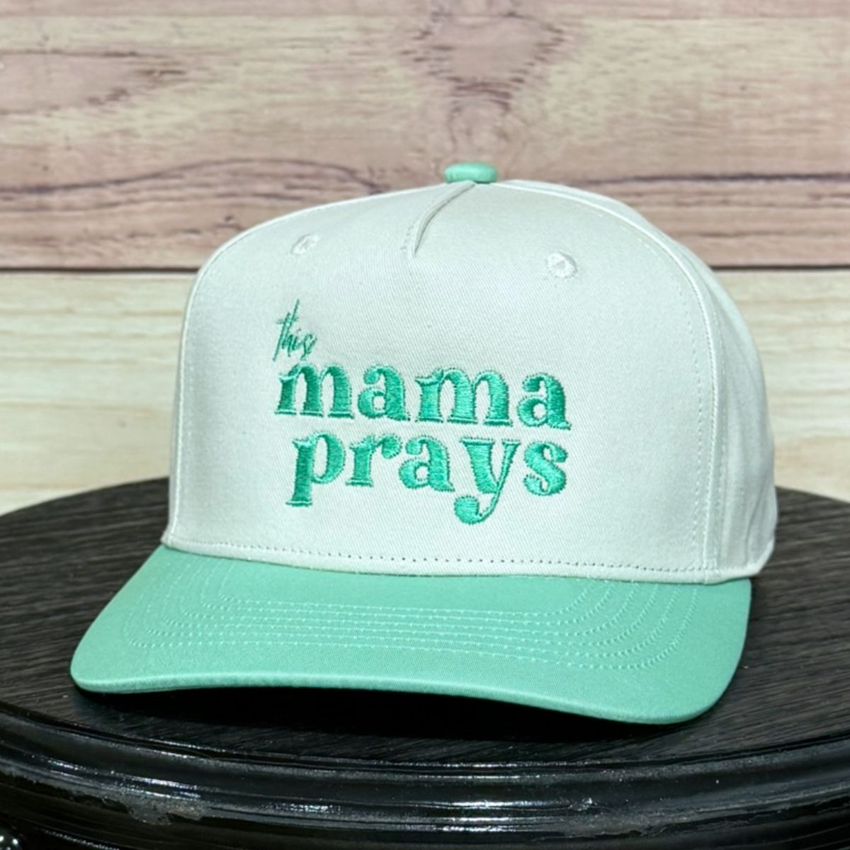 This Mama Prays | LC Elizabeth Original | Embroidered Trucker Hat