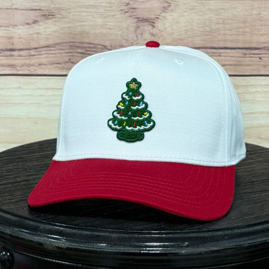 Vintage Christmas Tree Chenille Patch | LC Elizabeth Original | Patch Trucker Hat