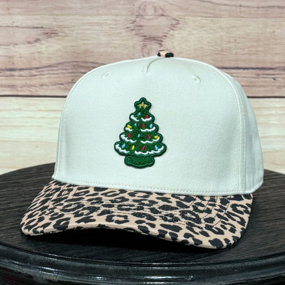 Vintage Christmas Tree Chenille Patch | LC Elizabeth Original | Patch Trucker Hat