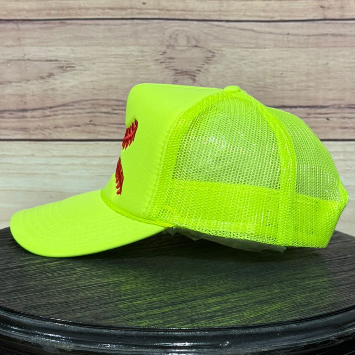 Baseball Softball Threads 3D | LC Elizabeth Original | Embroidered Puff Trucker Hat