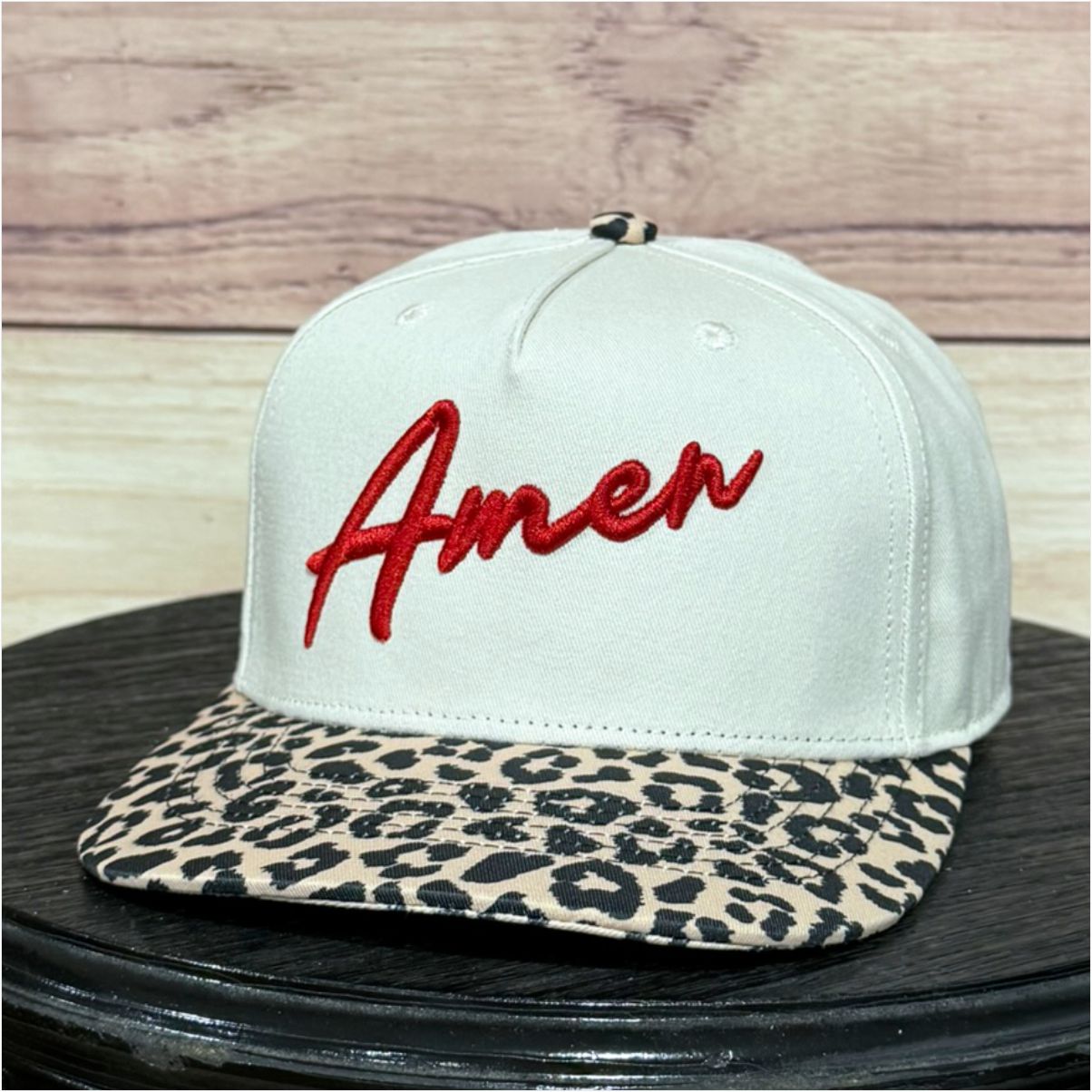 Script Amen 3D | LC Elizabeth Original | Puff Embroidered Trucker Hat