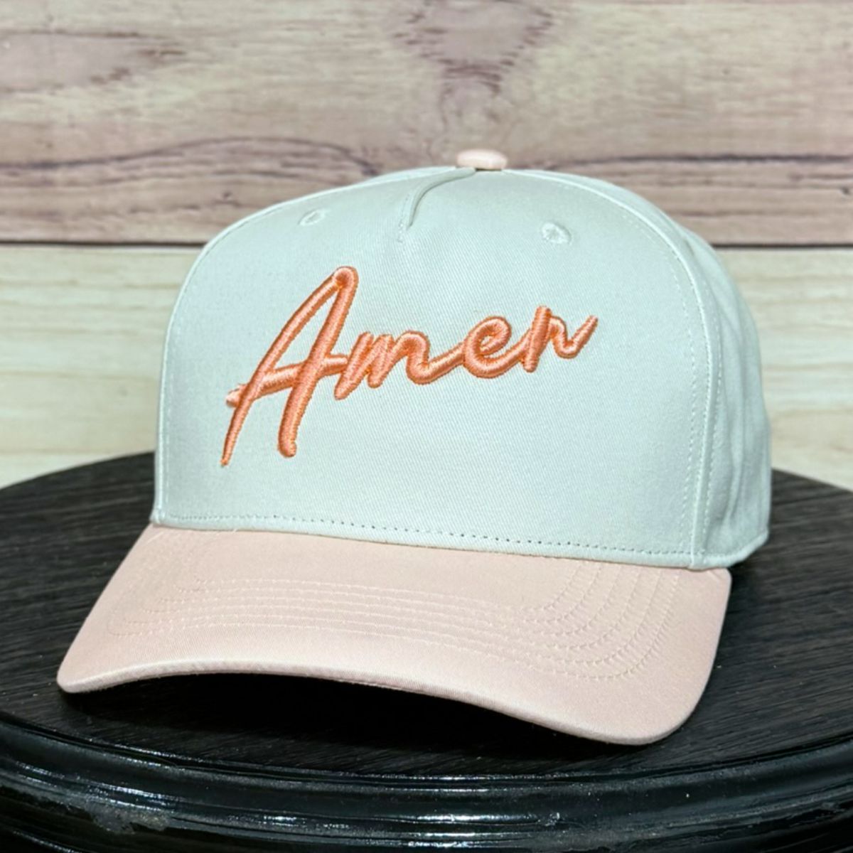 Script Amen 3D | LC Elizabeth Original | Puff Embroidered Trucker Hat