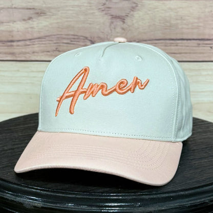 Script Amen 3D | LC Elizabeth Original | Puff Embroidered Trucker Hat