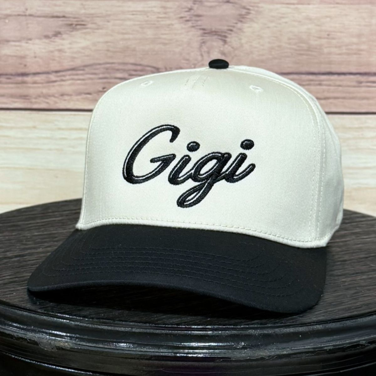 Gigi Script | LC Elizabeth Original | Embroidered Trucker Hat