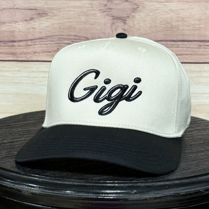 Gigi Script | LC Elizabeth Original | Embroidered Trucker Hat
