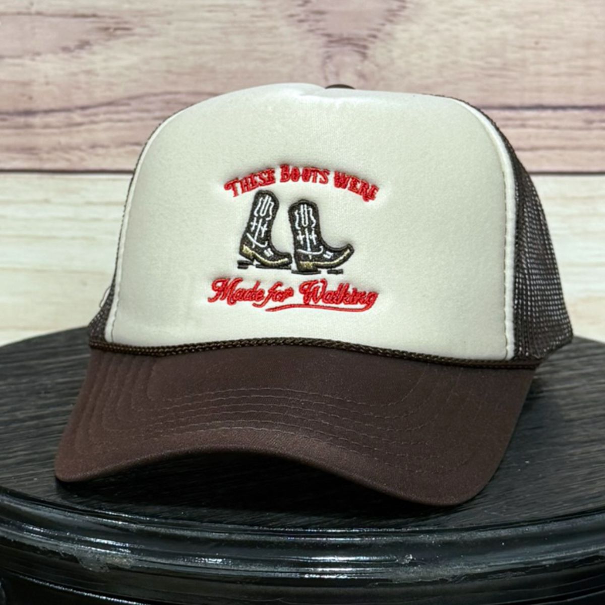 These Boots | LC Elizabeth Original | Embroidered Trucker Hat