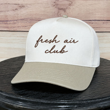 Fresh Air Club | LC Elizabeth Original | Embroidered Trucker Hat