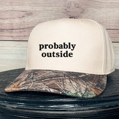 Probably Outside | LC Elizabeth Original | Embroidered Trucker Hat