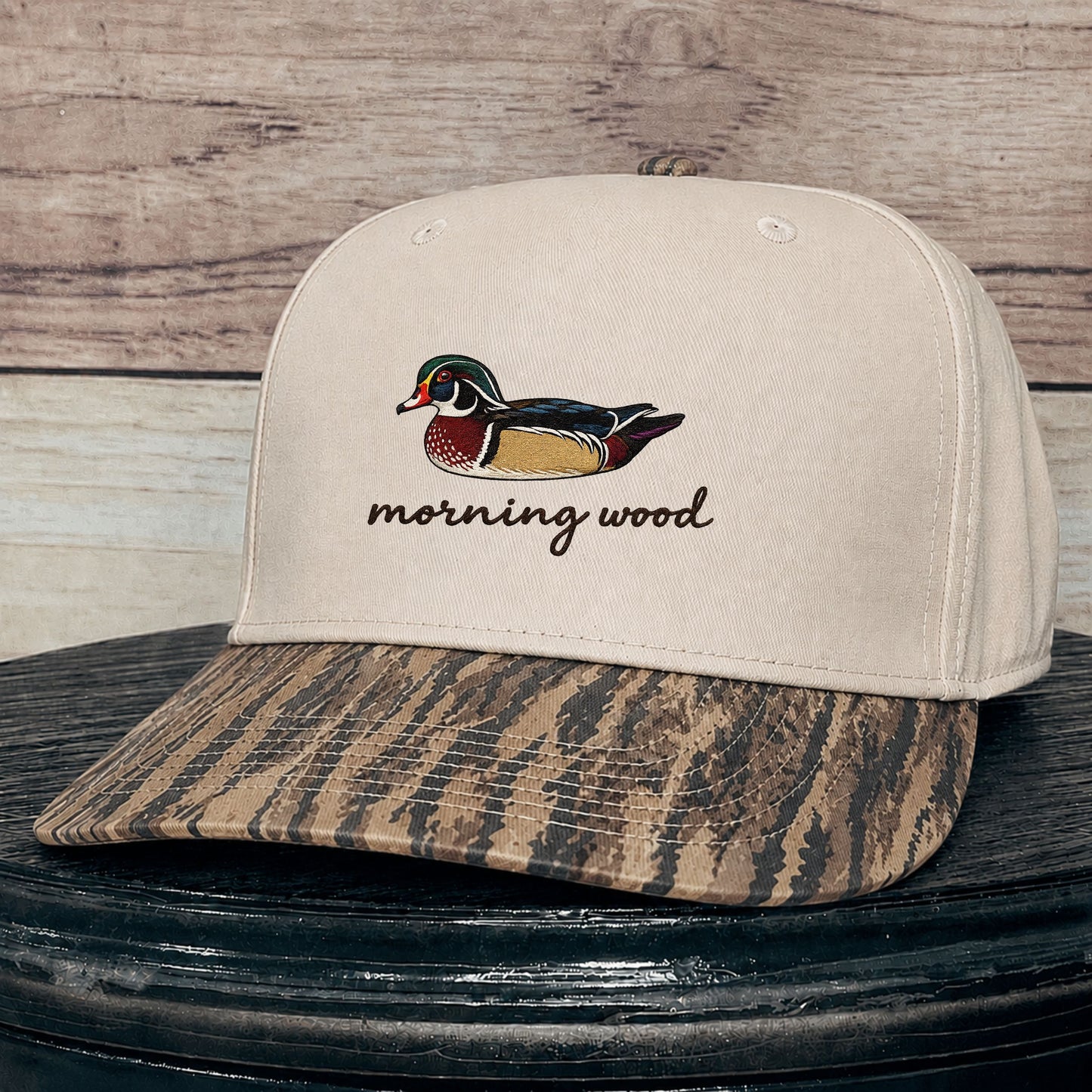 Morning Wood - Wood Duck | LC Elizabeth Original | Embroidered Trucker Hat