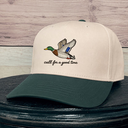 Call for a Good Time - Mallard | LC Elizabeth Original | Embroidered Trucker Hat