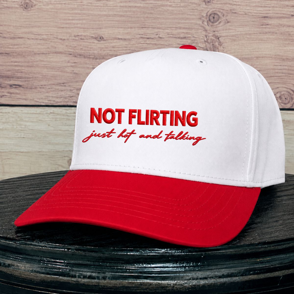Not Flirting | LC Elizabeth Original | Embroidered Hat