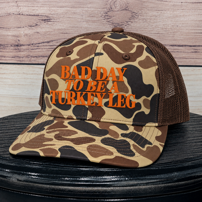 Bad Day to Be a Turkey Leg | Funny Thanksgiving Trucker Hat