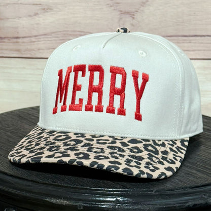 Arched Merry | Embroidered Christmas Baseball Hat