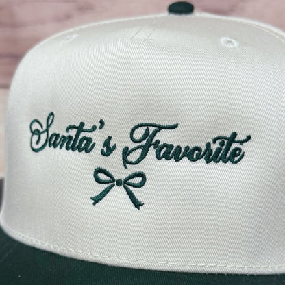 Santa's Favorite | Embroidered Christmas Trucker Hat
