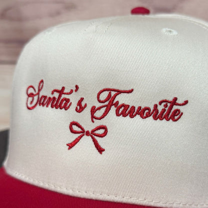 Santa's Favorite | Embroidered Christmas Trucker Hat