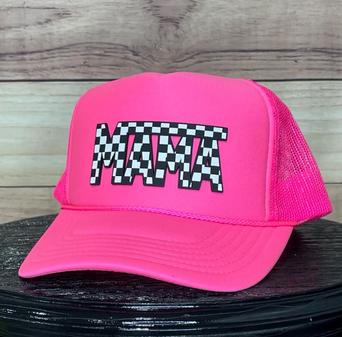 Mama Checker Patch | LC Elizabeth Original | Custom Patch Trucker Hat