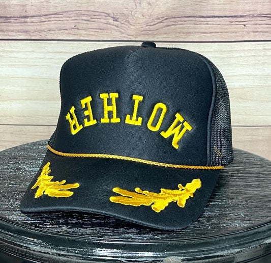 Mother Upside Down | LC Elizabeth Original | Embroidered Trucker Hat