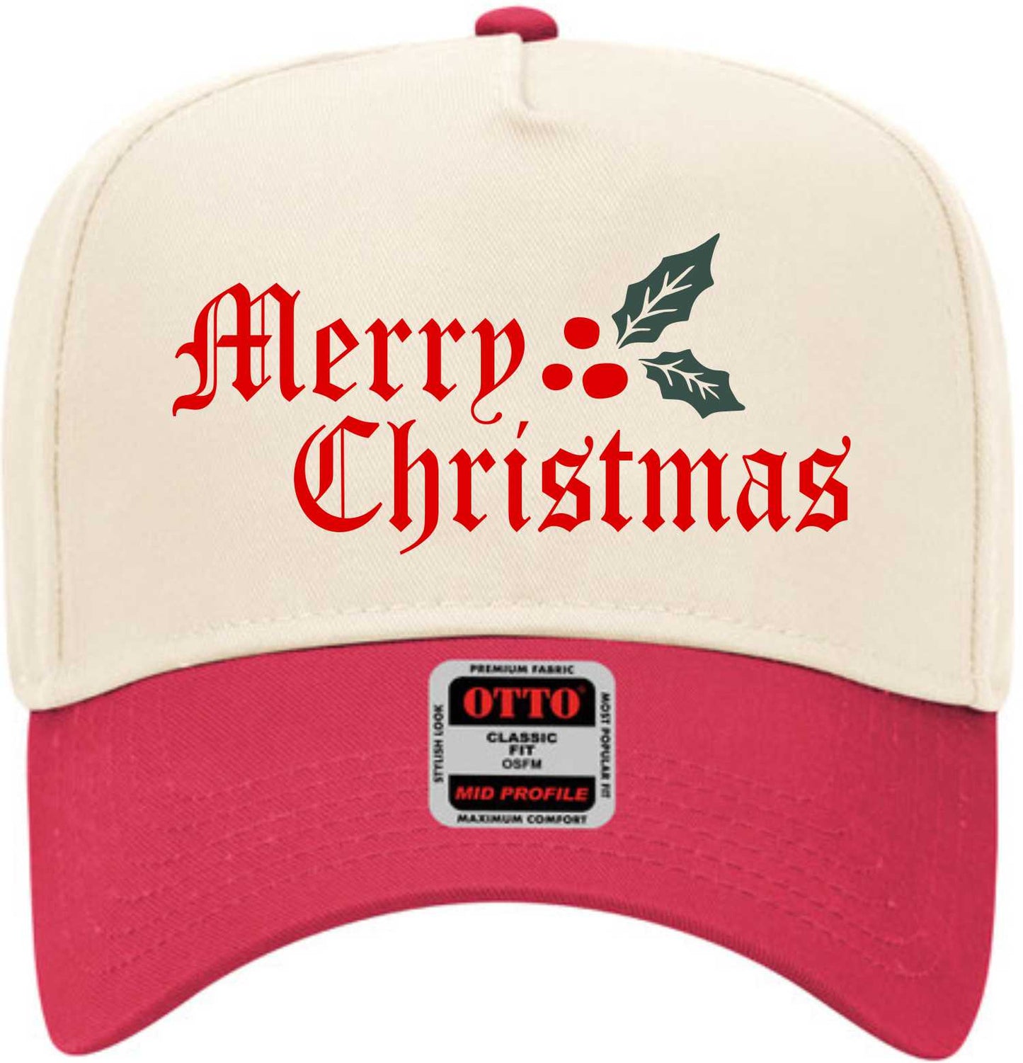 Merry Christmas Mistletoe | LC Elizabeth Original | Embroidered Trucker Hat