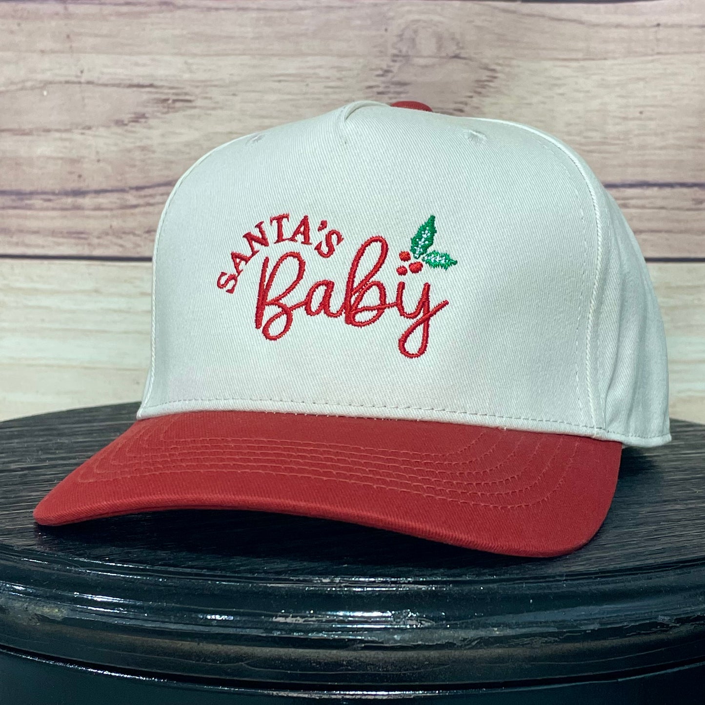 Santa's Baby | LC Elizabeth Original | Embroidered Trucker Hat