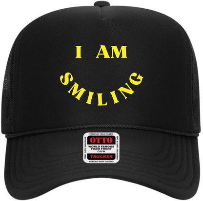I Am Smiling | LC Elizabeth Original | Embroidered Trucker Hat