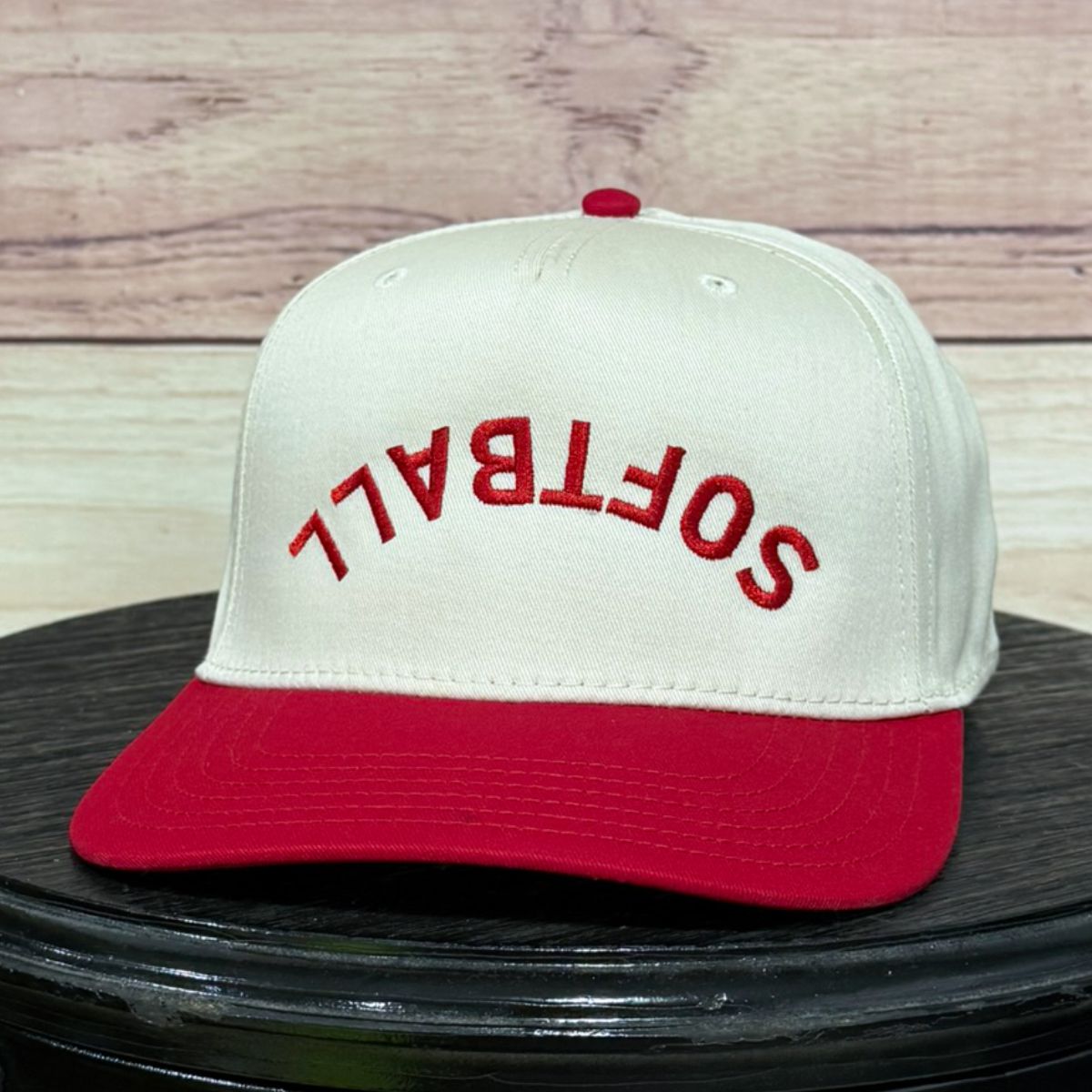 Softball Upside Down | LC Elizabeth Original | Embroidered Trucker Hat