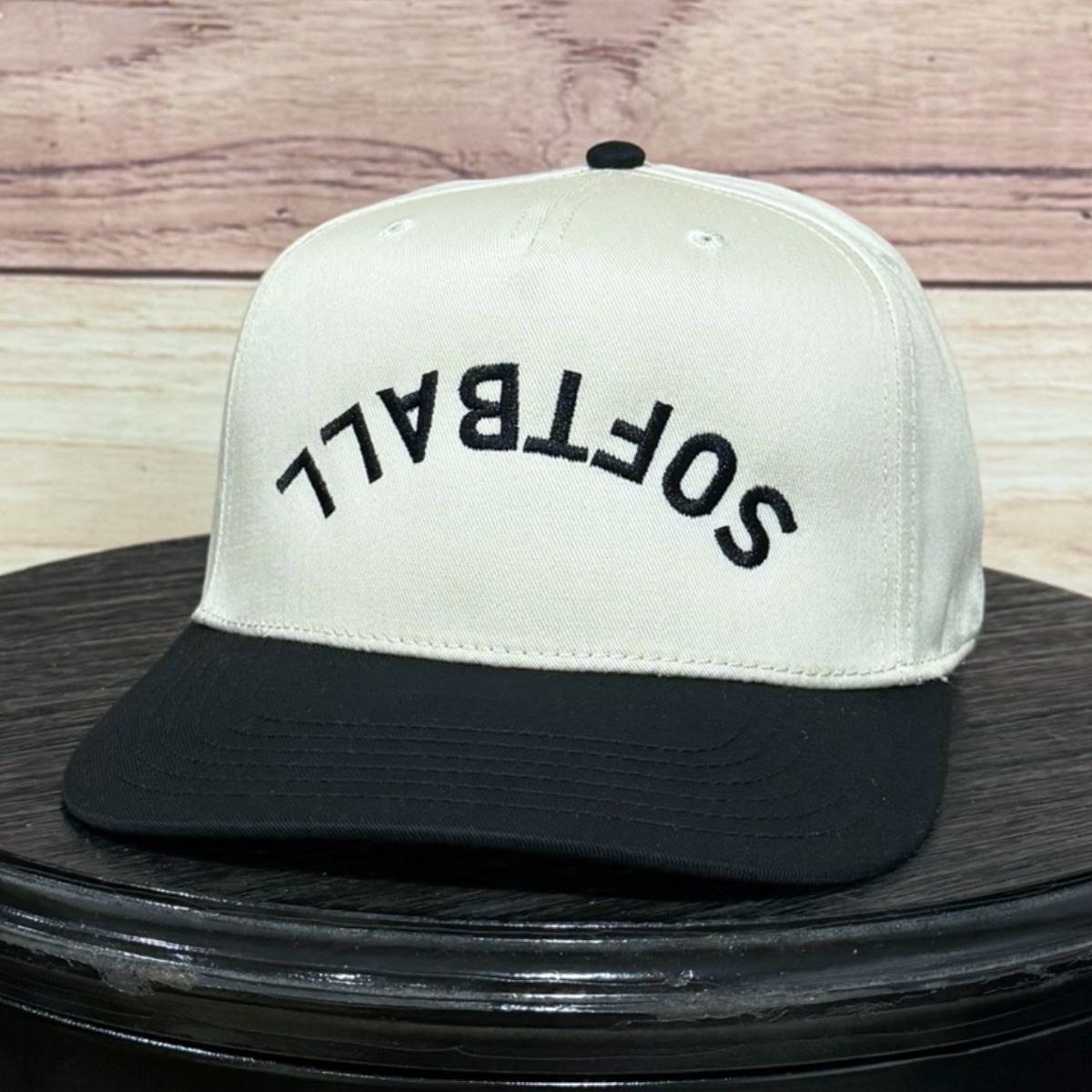 Softball Upside Down | LC Elizabeth Original | Embroidered Trucker Hat