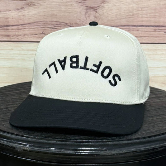 Softball Upside Down | LC Elizabeth Original | Embroidered Trucker Hat