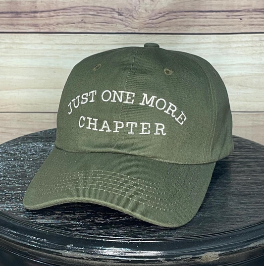Just One More Chapter | LC Original Design | Embroidered Unstructured Dad Hat