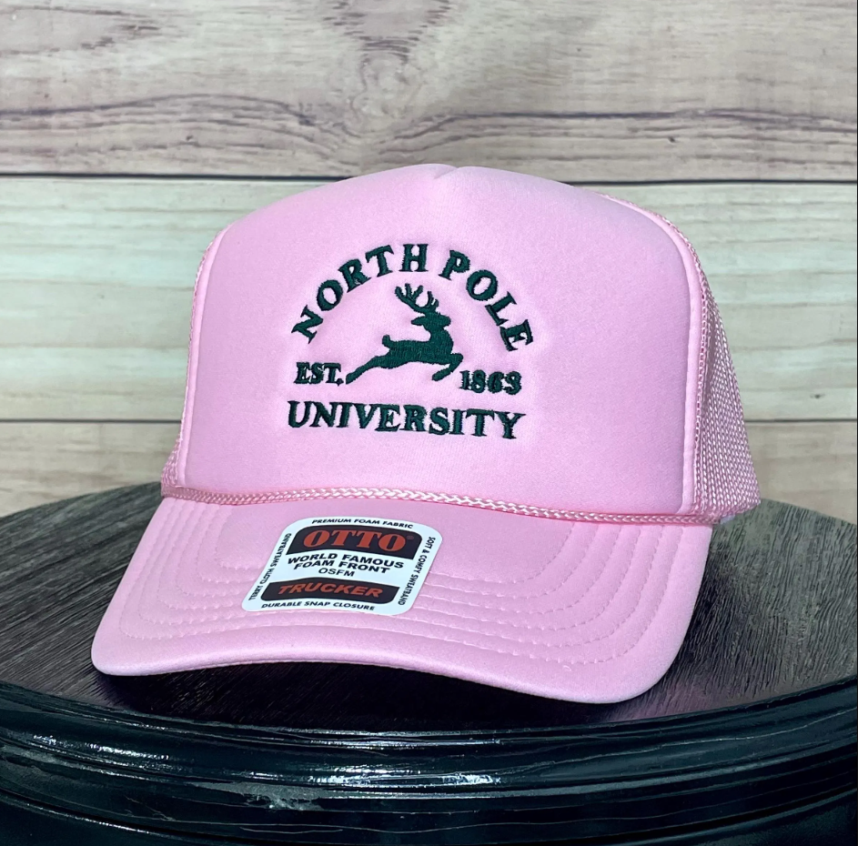 North Pole University | LC Elizabeth Original | Embroidered Trucker Hat