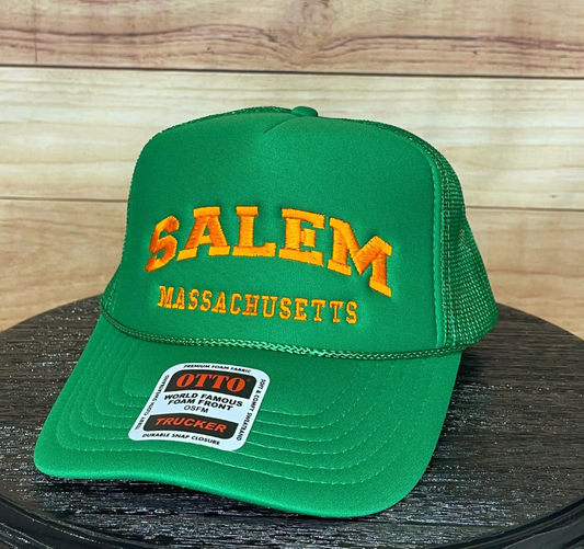 Salem Massachusetts | LC Elizabeth Original | Embroidered Trucker Hat