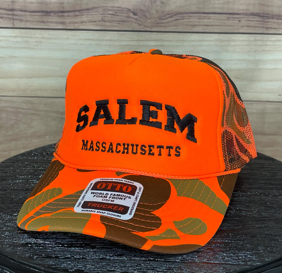 Salem Massachusetts | LC Elizabeth Original | Embroidered Trucker Hat