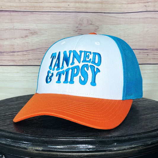 Tanned & Tipsy | LC Elizabeth Original | Embroidered Unstructured Dad Hat
