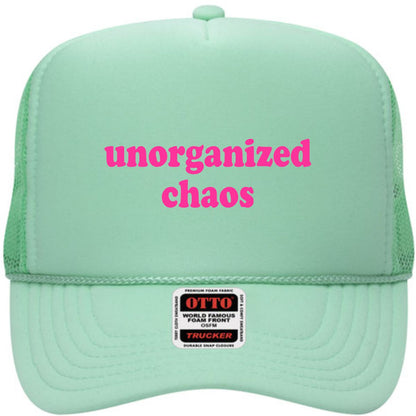 Unorganized Chaos | LC Elizabeth Original | Embroidered Trucker Hat