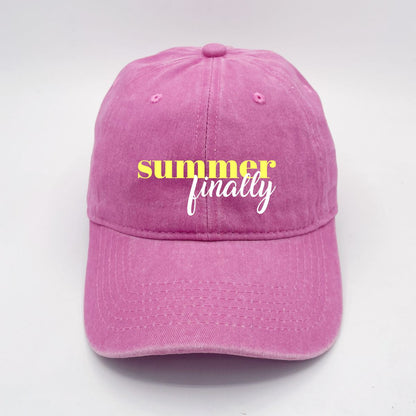Finally Summer | LC Elizabeth Original | Embroidered Unstructured Dad Hat