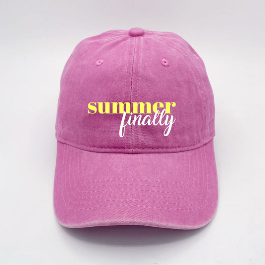 Finally Summer | LC Elizabeth Original | Embroidered Unstructured Dad Hat