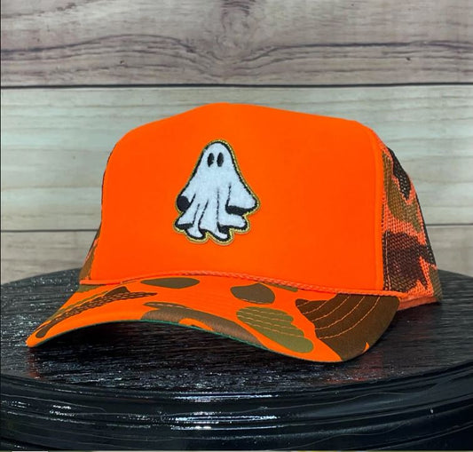 Sheet Ghost Chenille Patch | LC Elizabeth Original | Custom Patches Trucker Hat