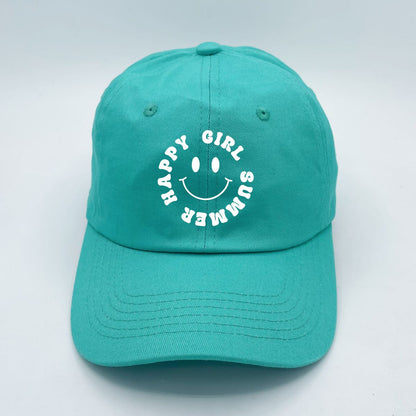 Happy Girl Summer | LC Elizabeth Original | Embroidered Unstructured Dad Hat