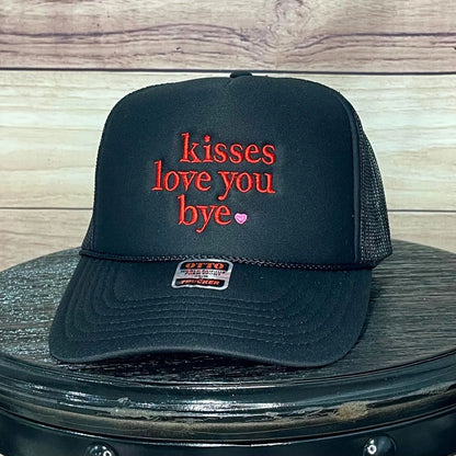 Kisses, Love You, Bye <3 | LC Elizabeth Original | Embroidered Hat