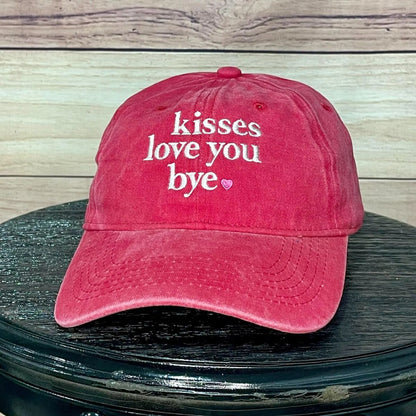 Kisses, Love You, Bye <3 | LC Elizabeth Original | Embroidered Hat