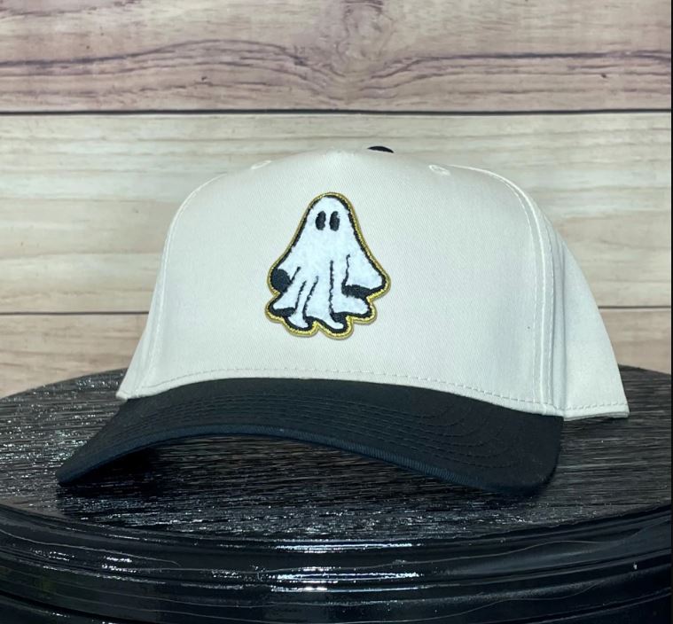 Sheet Ghost Chenille Patch | LC Elizabeth Original | Custom Patches Trucker Hat